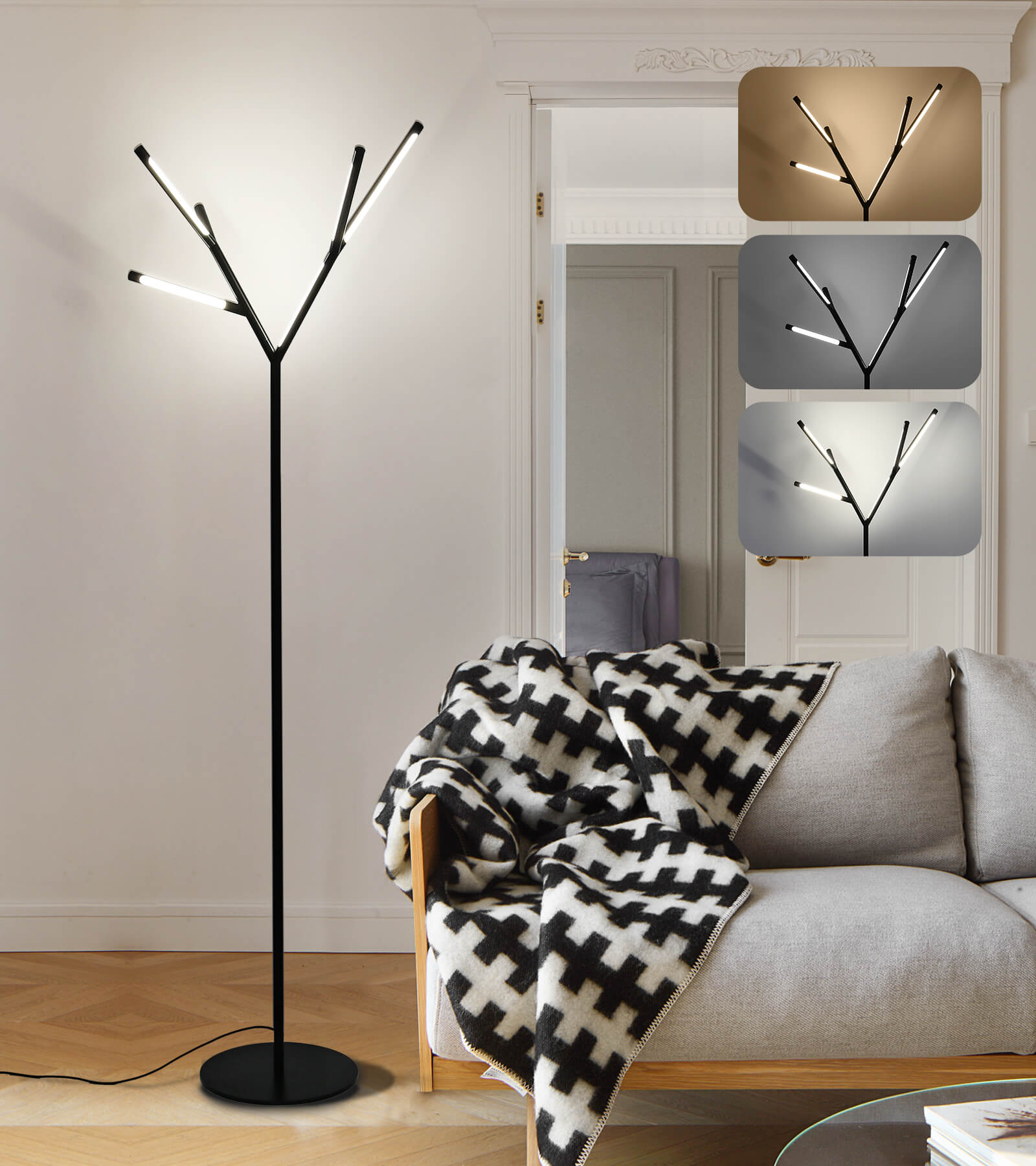 Tall modern best sale floor lamp