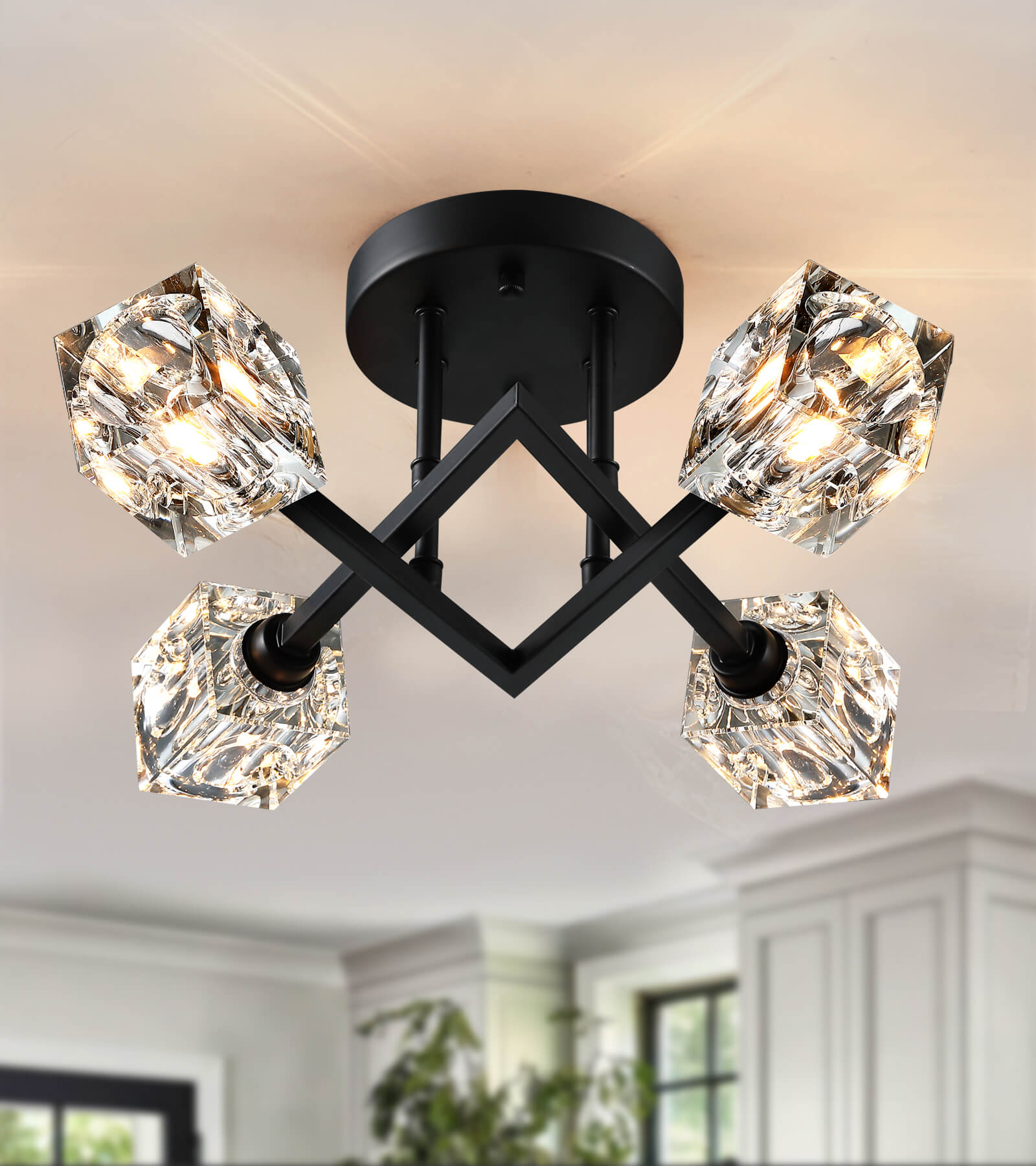 Black sputnik online flush mount