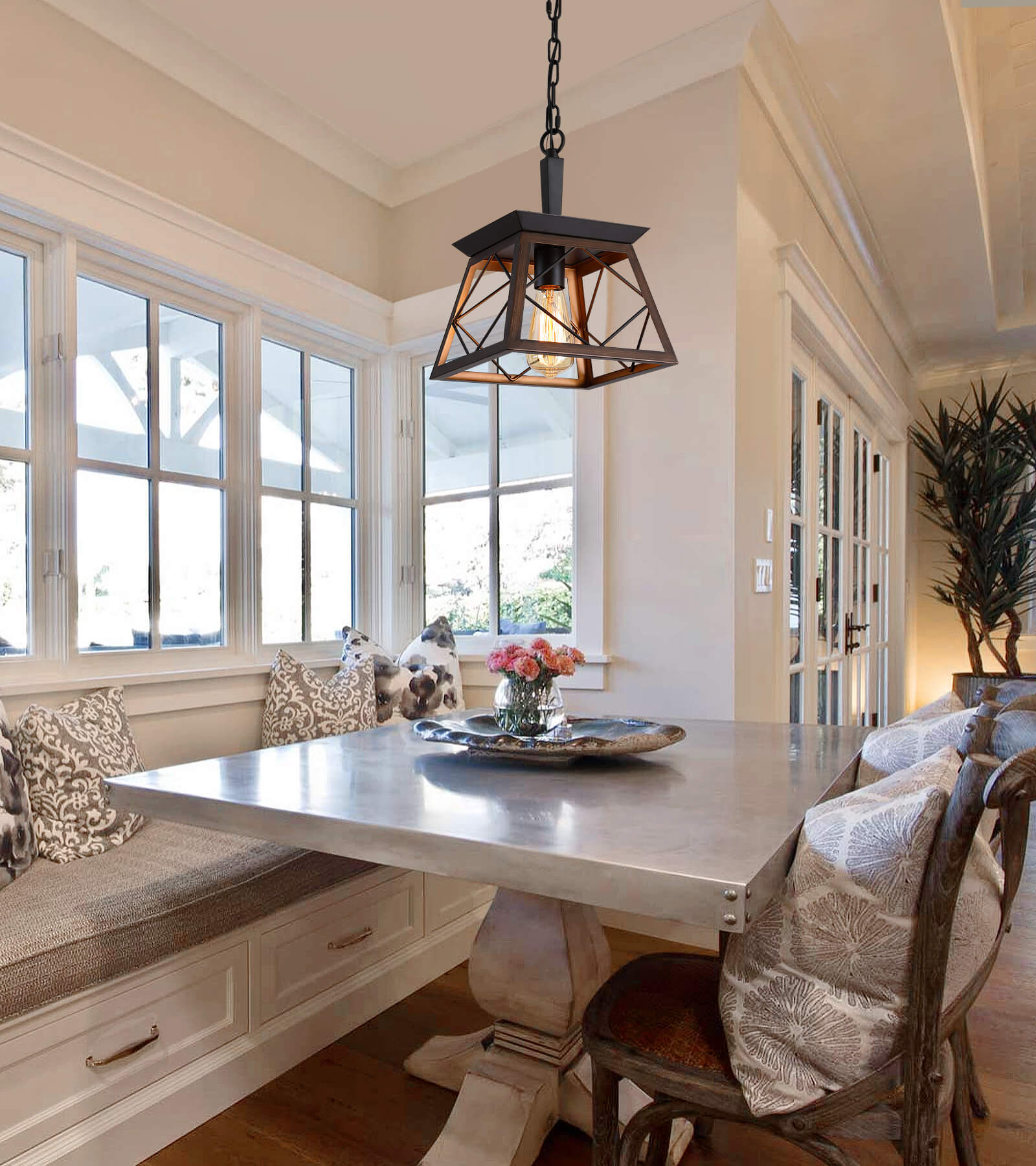 Dining room deals chandelier farmhouse