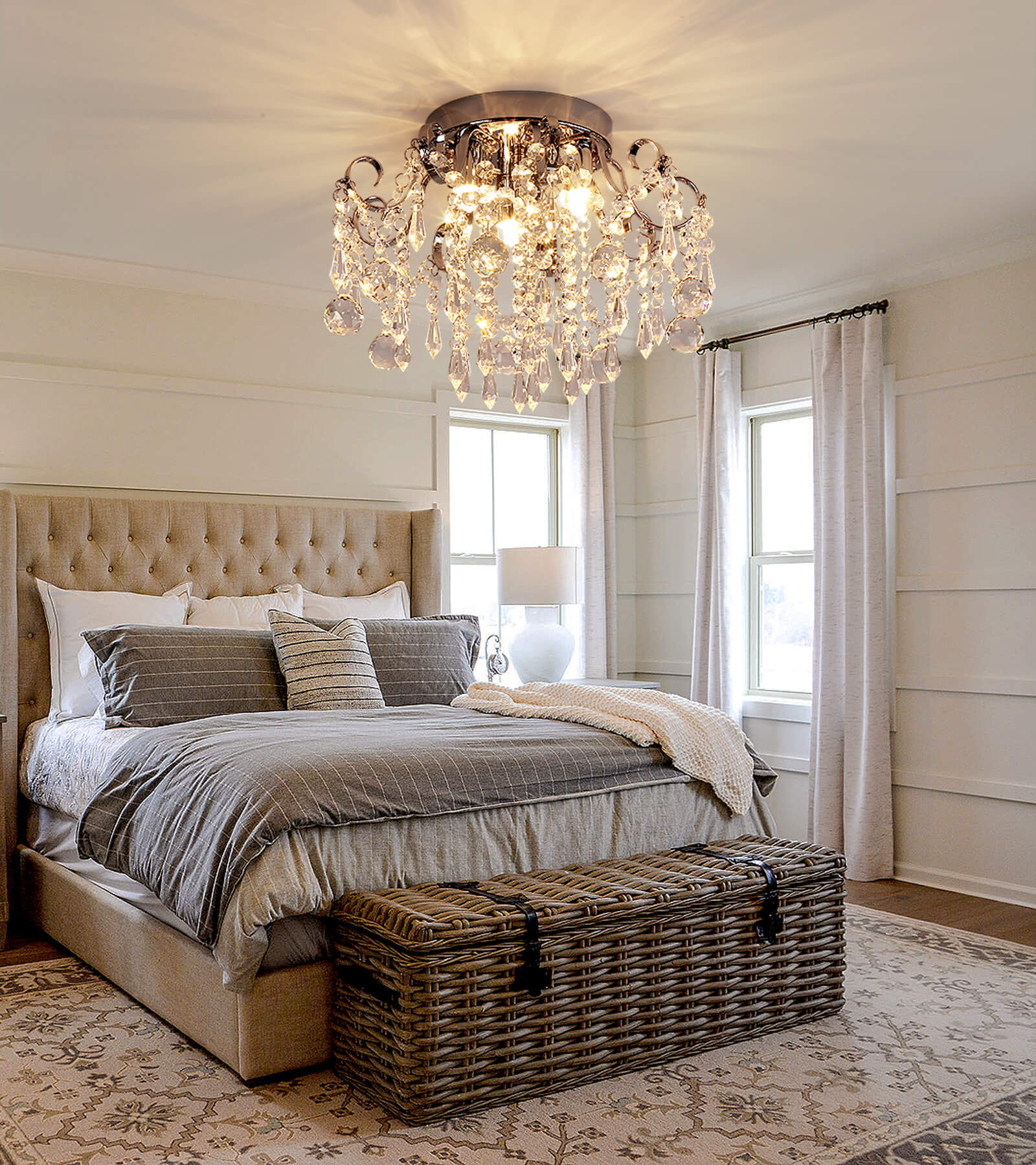 Bedroom on sale chandelier small