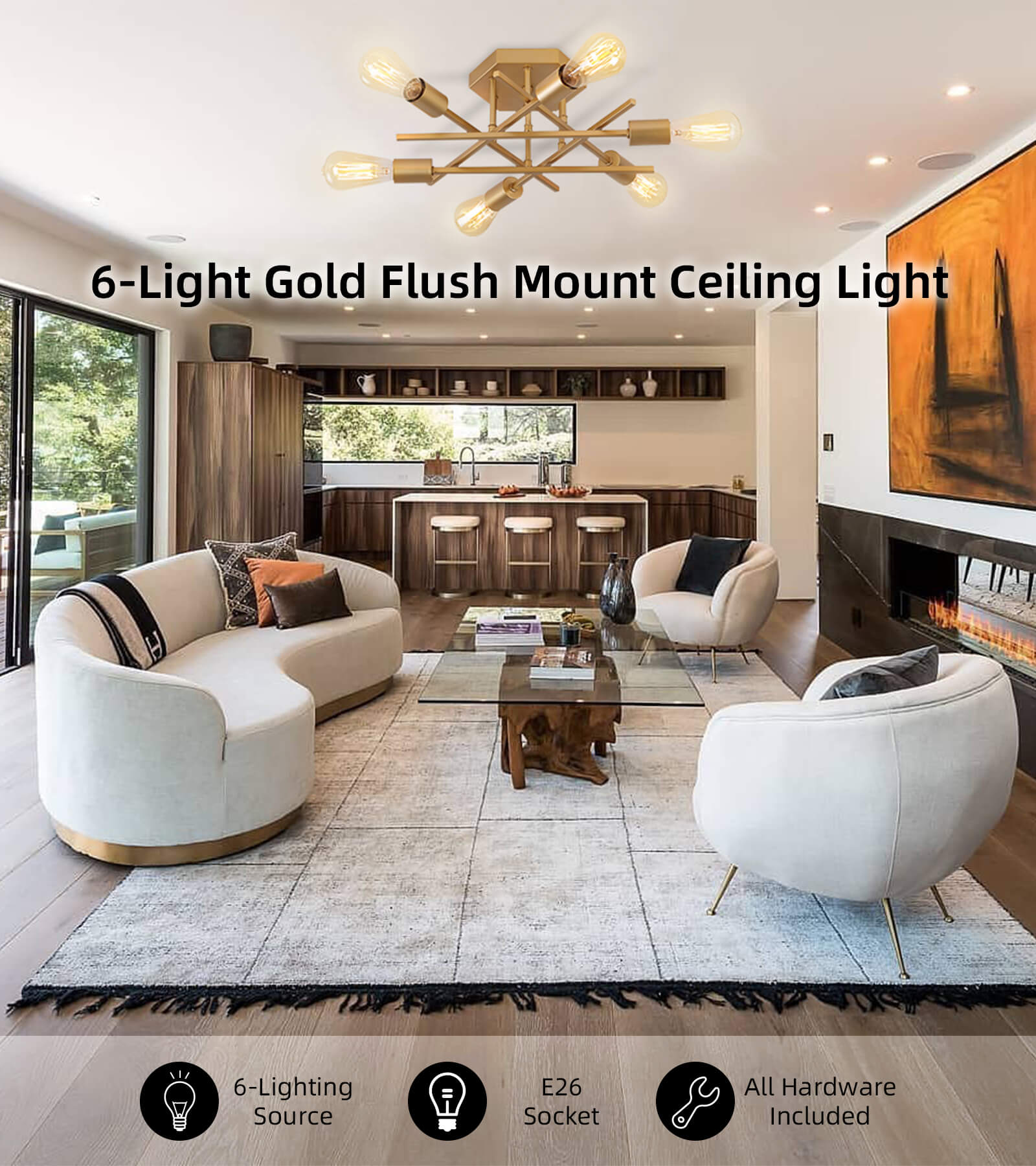 Flush Mount Ceiling Light Chandelier