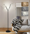 Modern Black Led Floor Lamp - Tall Tree Branch 59''