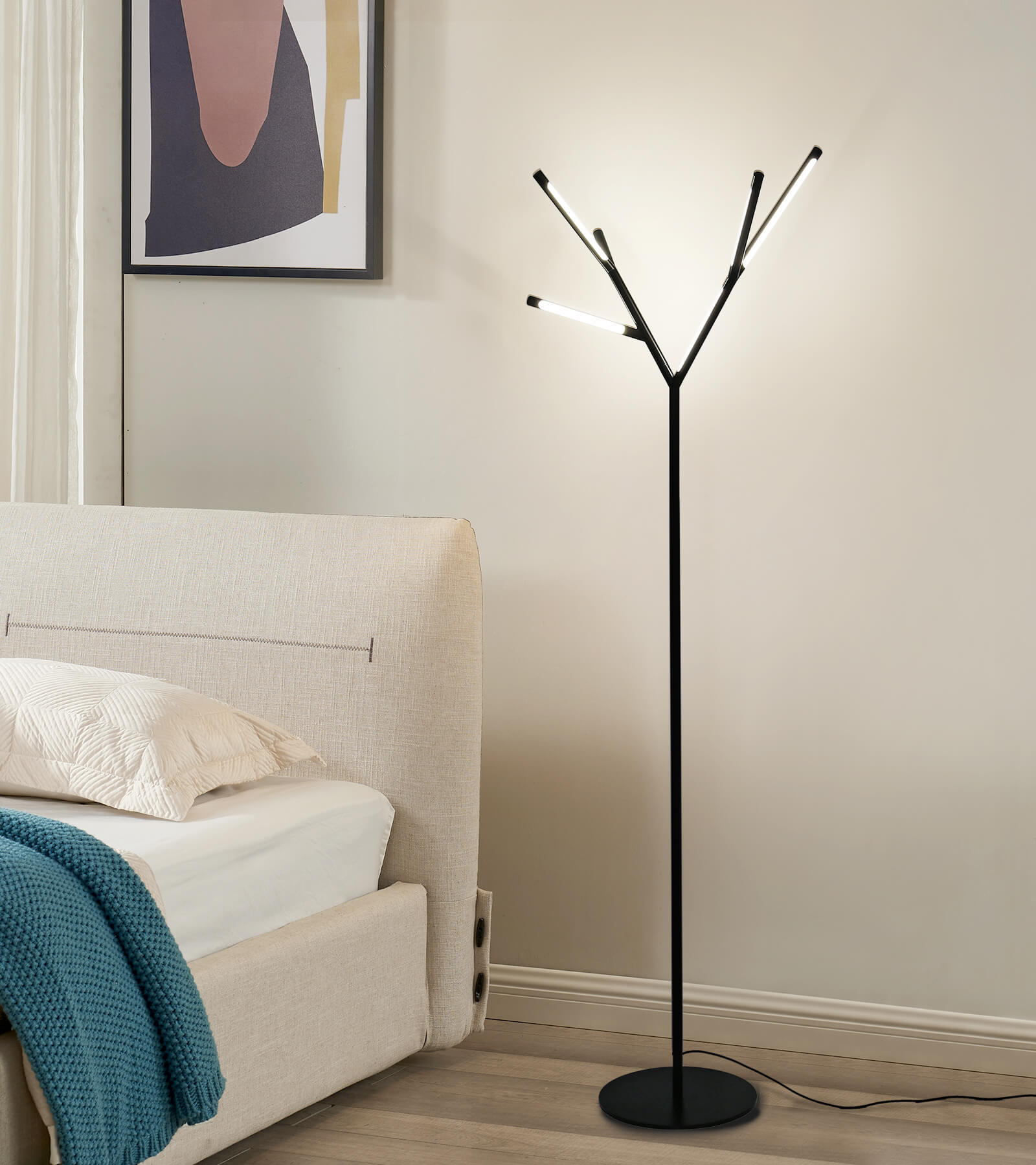 Tall black deals lamp