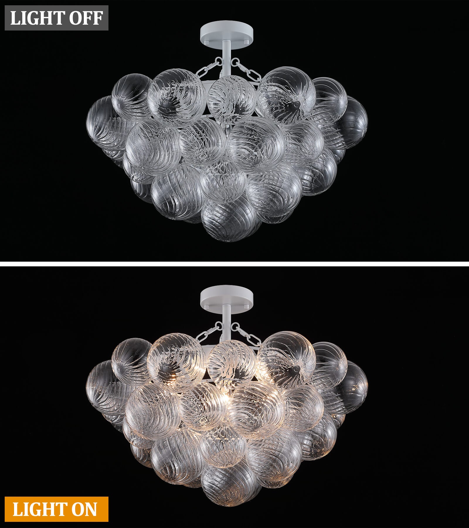 Modern Decorative Bubble Glass Chandelier/Ceiling Light