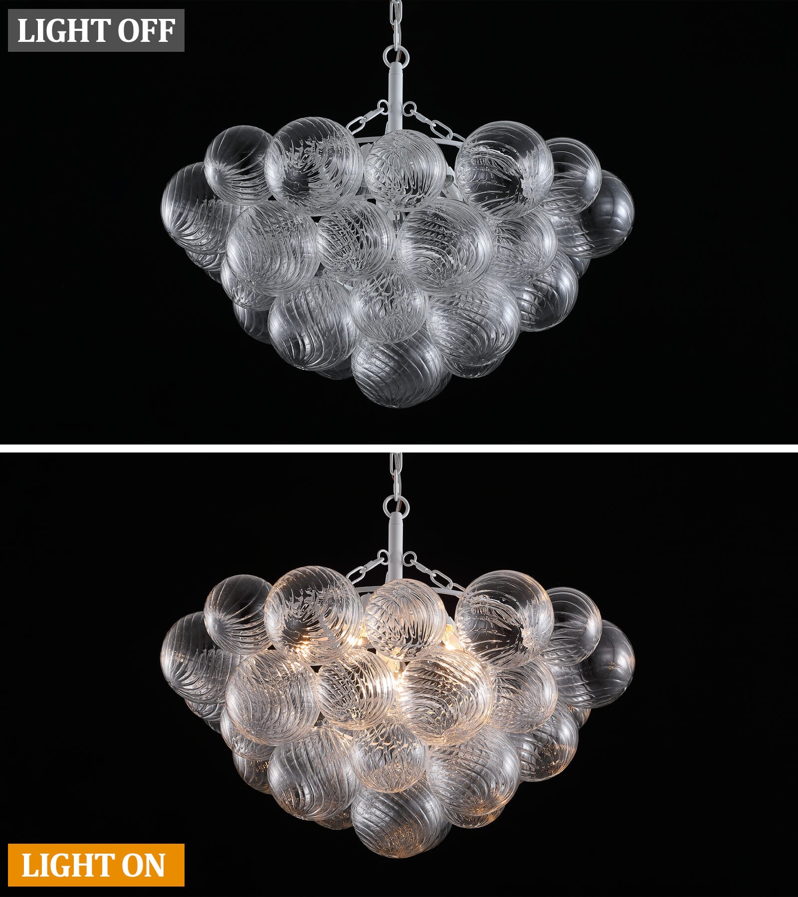 Modern Decorative Bubble Glass Chandelier/Ceiling Light