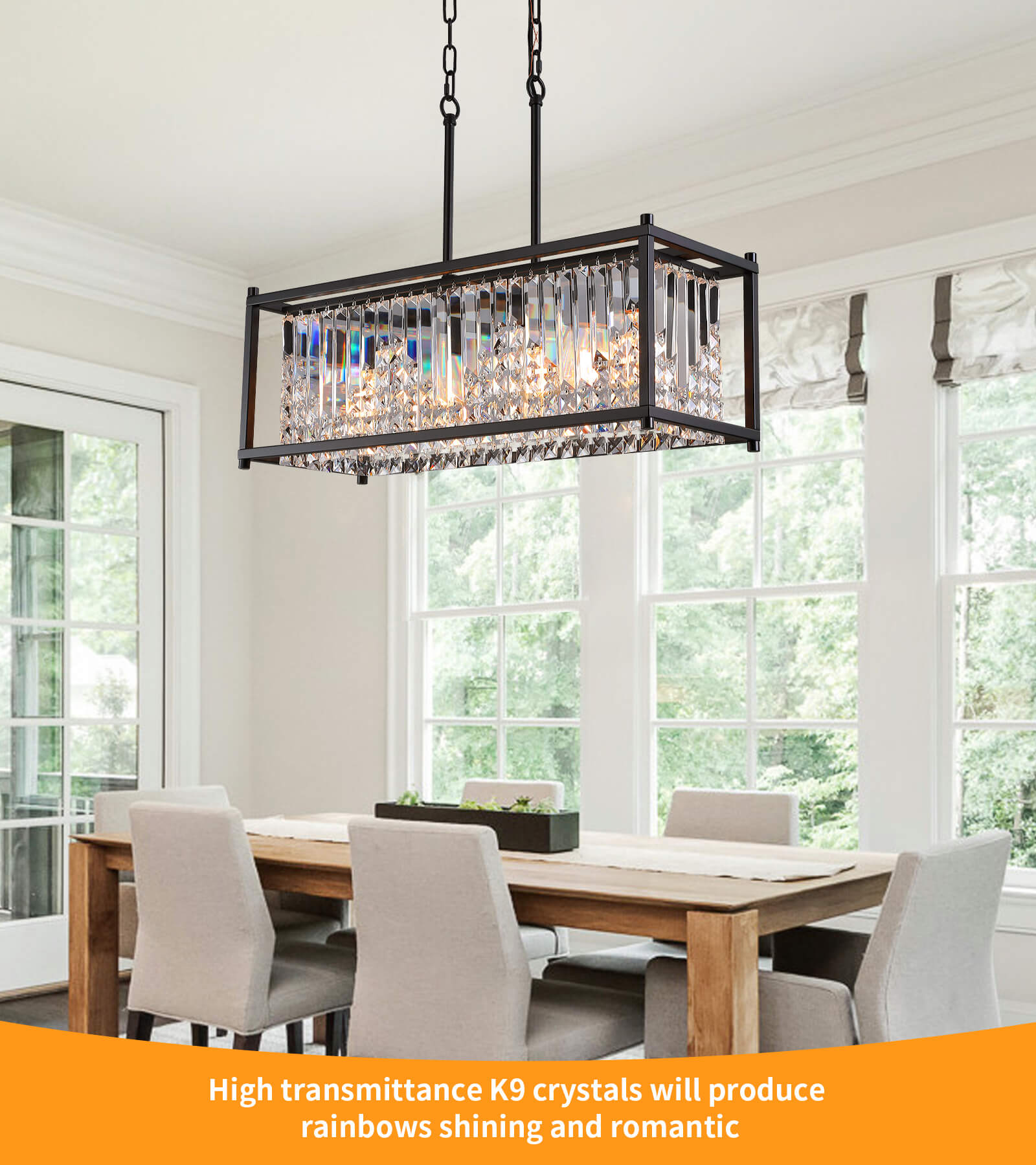 Modern best sale industrial chandelier