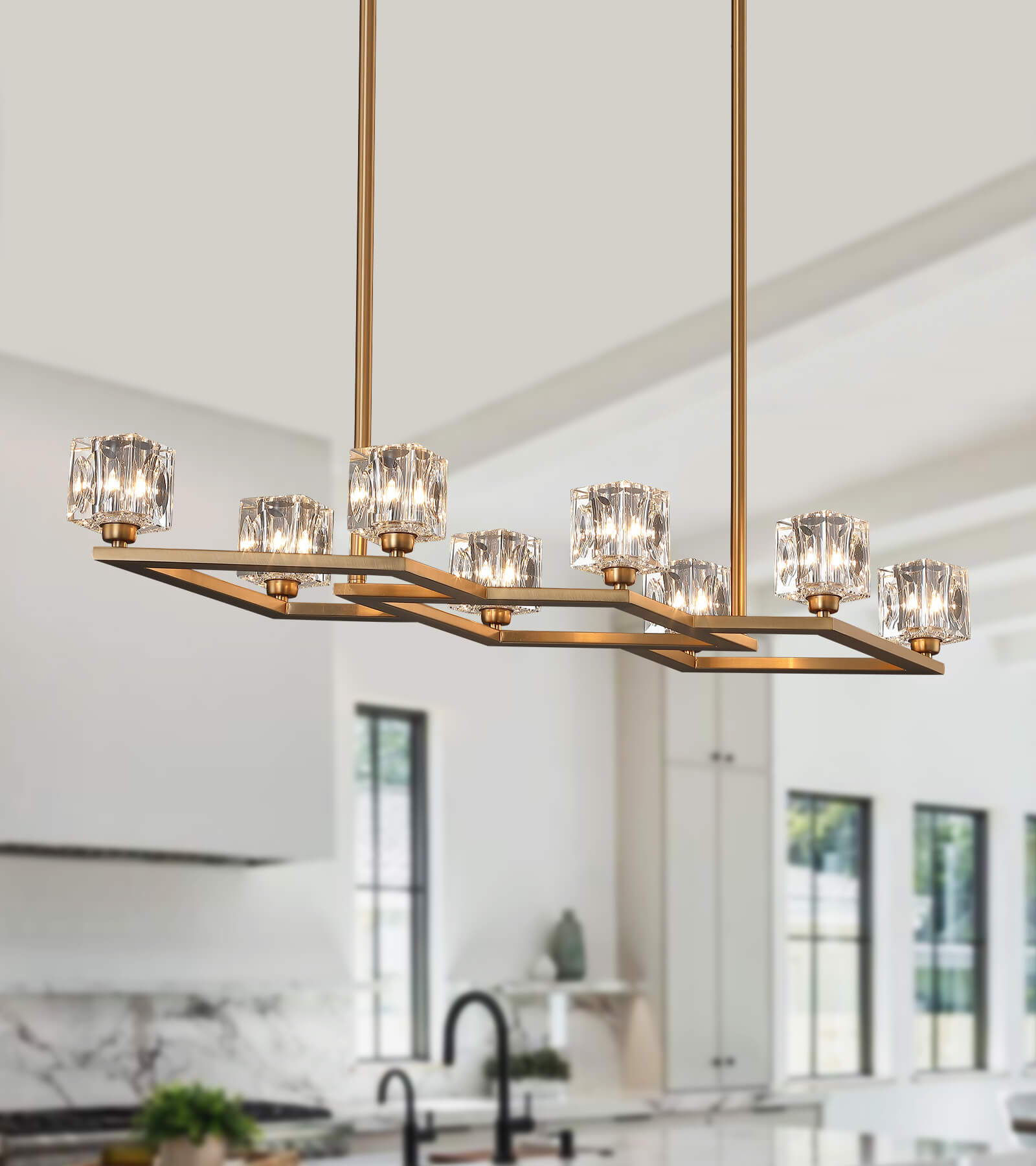 Sputnik 2024 linear chandelier